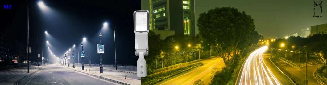 Factory Price CE RoHS 100W 0-10V Dim Die-Casting Aluminum Waterproof IP65 175lm/W LED Flood Street Light with Support Smart Control