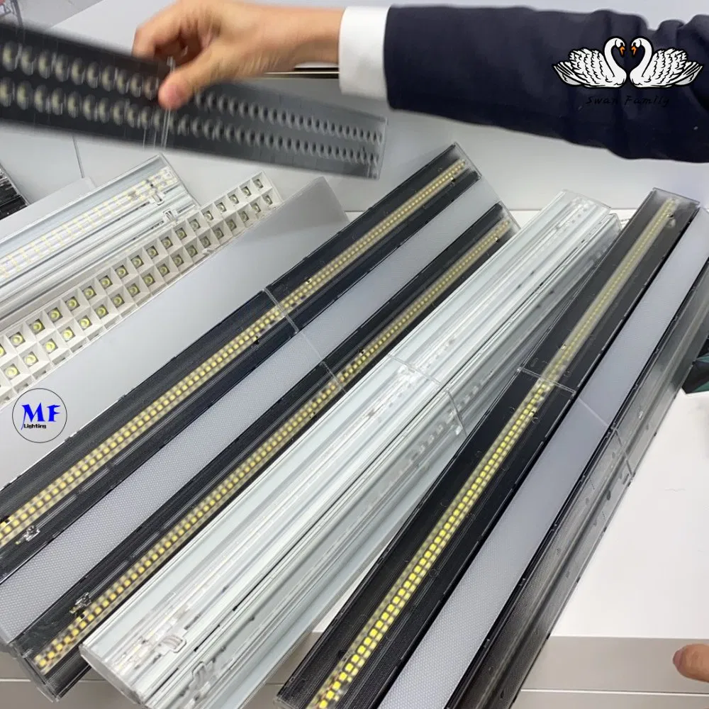 LED Track Линейный свет Синий 2-панельный Пластиковый Фруктовый магазин Супермаркет Склад Книга Сток Мастерская Велосипед Сток Офис Магазин тканей 0