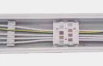 LED Track Линейный свет Синий 2-панельный Пластиковый Фруктовый магазин Супермаркет Склад Книга Сток Мастерская Велосипед Сток Офис Магазин тканей 4