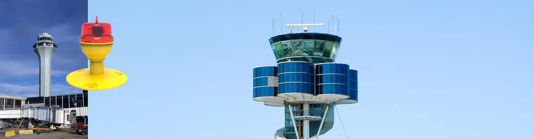 Светодиодный авиационный светодиод IP66 водонепроницаемый Красный белый двойной головой Встроенная фотоэлементная батарея Авиационный светодиодный светодиодный светодиод низкой интенсивности 8