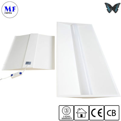 Commercial Lighting LED Panel Light Ceiling Troffer Light Fixtures 50W 2*4FT Flame-Retardant Anti Glare Dimmable Ceiling
