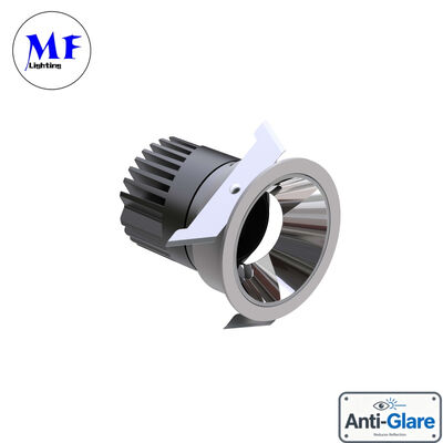 Factory Price Dimmable Spring Leaf 20W 25W 30W Various Metallic Color Reflector Bathroom Frameless Recessed Anti-Glare Spot LED Down Light