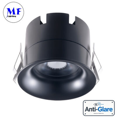 Factory Price Dimmable 3W 5W 7W 10W 12W 15W Various Metallic Color Reflector Bathroom Frameless Recessed Anti-Glare Spot LED Down Light