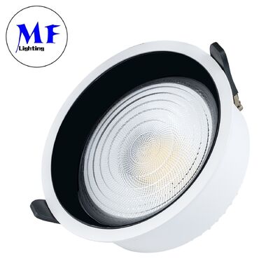 Антибликовый встраиваемый потолочный светильник, точечный светильник SMD LED 7W10W18W30W50W100W, угол луча 120°, диммируемый TRIAC/0-10V/DALI-2, 160LM/W CRI90, гарантия 5 лет