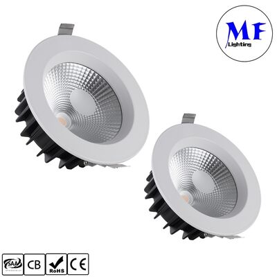 15W 100lm/W Spot Downlight Triac /0-10V/Dali-2/Tuya Зигби Угол сглаживаемого луча 60° Сдвинутый антиотблеск COB LED Down Light для коммерческих и жилых помещений