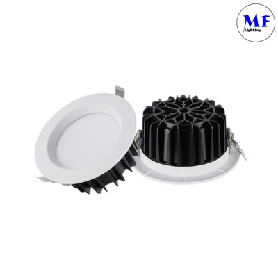 Алюминиевый высокомощный 5W/7W/10W/12W/15W/20W/25W/30W/35W/40W/45W/50W Снижение CCT регулируемый Снижаемый Умный Внутренний Сниженный Свет IP40 Гостиничный светодиодный свет