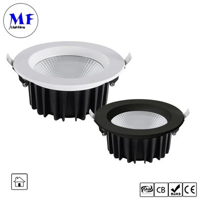 15W Triac /0-10V/Dali-2/Tuya Zigbee Dimmable 100lm/W LED Spot Downlight Угол луча луча 60° Сдвинутый антиотблеск COB LED Down Light для коммерческих и жилых помещений